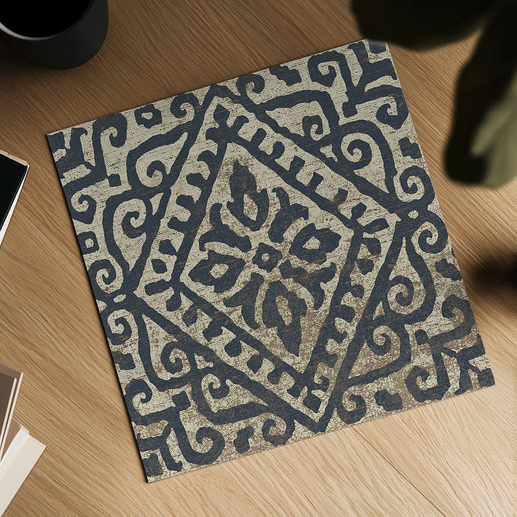 Amadora with Brown Square V by Wild Apple Portfolio. Shown as a detailed flat fine art print, highlighting archival giclee quality. Available as an archival giclee rolled canvas, fine art paper, or poster print. SKU 25299a.