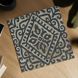 Amadora with Brown Square V by Wild Apple Portfolio. Shown as a detailed flat fine art print, highlighting archival giclee quality. Available as an archival giclee rolled canvas, fine art paper, or poster print. SKU 25299a.