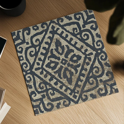 Amadora with Brown Square V by Wild Apple Portfolio. Shown as a detailed flat fine art print, highlighting archival giclee quality. Available as an archival giclee rolled canvas, fine art paper, or poster print. SKU 25299a.