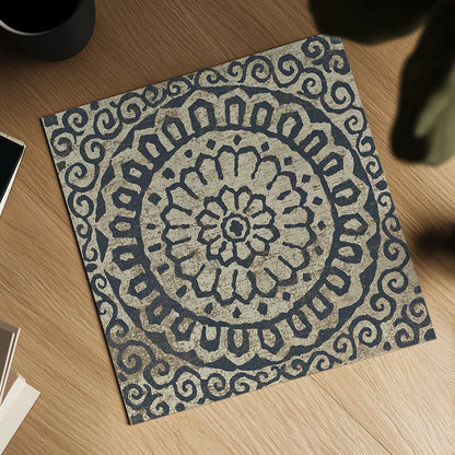 Amadora with Brown Square VI by Wild Apple Portfolio. Shown as a detailed flat fine art print, highlighting archival giclee quality. Available as an archival giclee rolled canvas, fine art paper, or poster print. SKU 25300a.