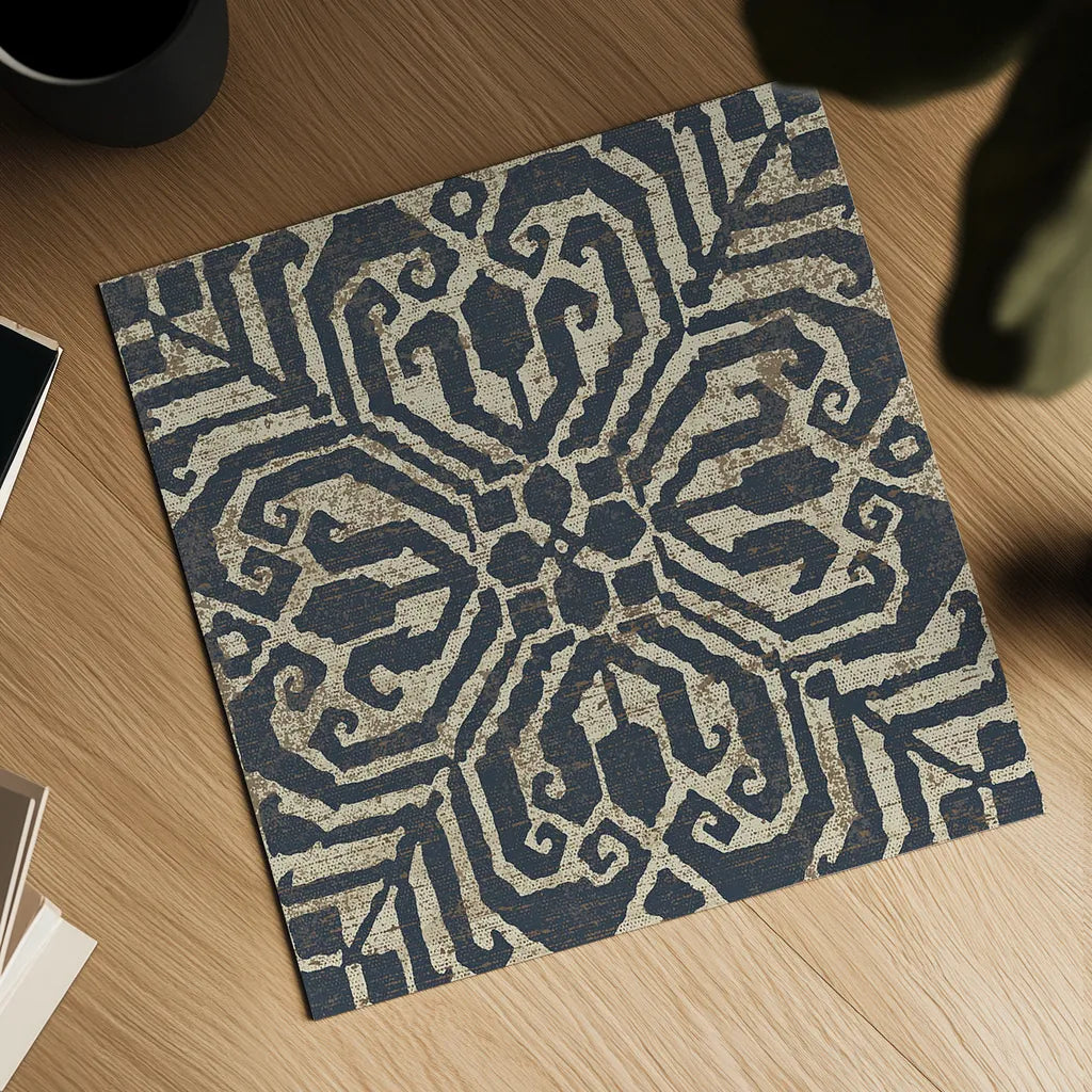 Amadora with Brown Square VII by Wild Apple Portfolio. Shown as a detailed flat fine art print, highlighting archival giclee quality. Available as an archival giclee rolled canvas, fine art paper, or poster print. SKU 25301a.