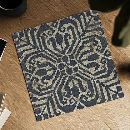 Amadora with Brown Square VII by Wild Apple Portfolio. Shown as a detailed flat fine art print, highlighting archival giclee quality. Available as an archival giclee rolled canvas, fine art paper, or poster print. SKU 25301a.