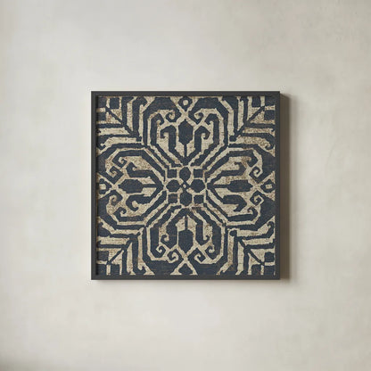 Amadora with Brown Square VII by Wild Apple Portfolio. Shown in a sleek black glass frame for a contemporary gallery look. Available as an archival giclee rolled canvas, fine art paper, or poster print. SKU 25301a.