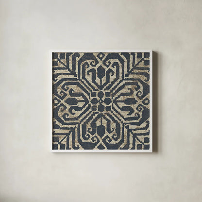 Amadora with Brown Square VII by Wild Apple Portfolio. Shown in a crisp white glass frame for a clean and minimalist style. Available as an archival giclee rolled canvas, fine art paper, or poster print. SKU 25301a.