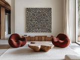 Amadora with Brown Square VIII by Wild Apple Portfolio. Shown as extra-large giant wall art in a modern living room. Available as an archival giclee rolled canvas, fine art paper, or poster print. SKU 25302a.