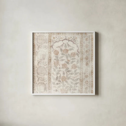 Animal Textile I by Wild Apple Portfolio. Shown in a crisp white glass frame for a clean and minimalist style. Available as an archival giclee rolled canvas, fine art paper, or poster print. SKU 63203a.