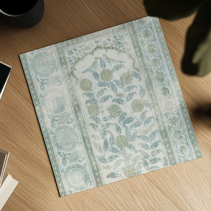 Animal Textile I Green by Wild Apple Portfolio. Shown as a detailed flat fine art print, highlighting archival giclee quality. Available as an archival giclee rolled canvas, fine art paper, or poster print. SKU 90921a.