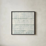 Animal Textile II Green by Wild Apple Portfolio. Shown in a sleek black glass frame for a contemporary gallery look. Available as an archival giclee rolled canvas, fine art paper, or poster print. SKU 90922a.