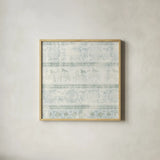 Animal Textile II Green by Wild Apple Portfolio. Shown in a natural wood glass frame for a timeless modern aesthetic. Available as an archival giclee rolled canvas, fine art paper, or poster print. SKU 90922a.