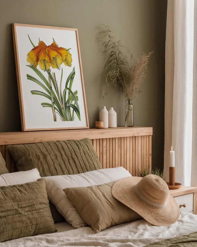 Antique Botanical XXIV on White by Wild Apple Portfolio. shown as a paper print in a natural frame. Available as a archival giclee rolled canvas, fine art paper, or poster print. SKU 25351h.