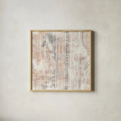 Antique Cloth I by Wild Apple Portfolio. Shown in a natural wood glass frame for a timeless modern aesthetic. Available as an archival giclee rolled canvas, fine art paper, or poster print. SKU 63212a.
