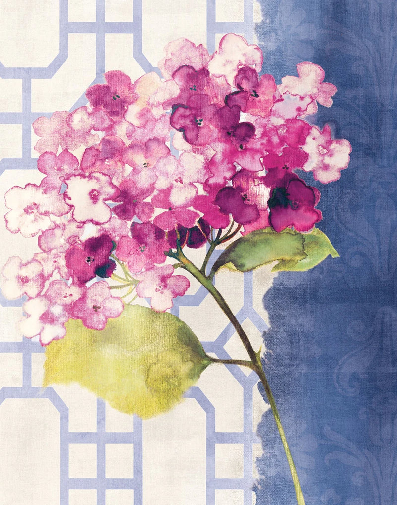 Antique Floral on White I Crop by Wild Apple Portfolio