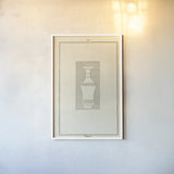 Antique Urn I by Wild Apple Portfolio. shown as a paper print in a white frame. Available as a archival giclee rolled canvas, fine art paper, or poster print. SKU 104703h.