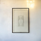Antique Urn II by Wild Apple Portfolio. shown as a paper print in a black flame. Available as a archival giclee rolled canvas, fine art paper, or poster print. SKU 104704h.