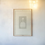 Antique Urn III by Wild Apple Portfolio. shown as a paper print in a natural frame. Available as a archival giclee rolled canvas, fine art paper, or poster print. SKU 104705h.