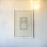 Antique Urn III by Wild Apple Portfolio. shown as a paper print in a white frame. Available as a archival giclee rolled canvas, fine art paper, or poster print. SKU 104705h.