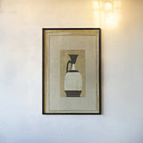 Antique Urn III Gold by Wild Apple Portfolio. shown as a paper print in a black flame. Available as a archival giclee rolled canvas, fine art paper, or poster print. SKU 104708h.