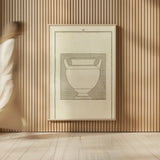Antique Urn IV by Wild Apple Portfolio. shown as over sized large wall art. Available as an archival giclee rolled canvas, fine art paper, or poster print. SKU 104706h.