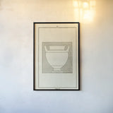 Antique Urn IV by Wild Apple Portfolio. shown as a paper print in a black flame. Available as a archival giclee rolled canvas, fine art paper, or poster print. SKU 104706h.