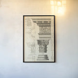 Architectural Rendering I Cream by Wild Apple Portfolio. shown as a paper print in a black flame. Available as a archival giclee rolled canvas, fine art paper, or poster print. SKU 15525h.