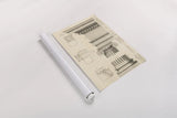 Architectural Rendering II Cream by Wild Apple Portfolio. shown as a rolled paper print. Available as archival giclee rolled canvas, fine art paper, or poster print. SKU 15526h.