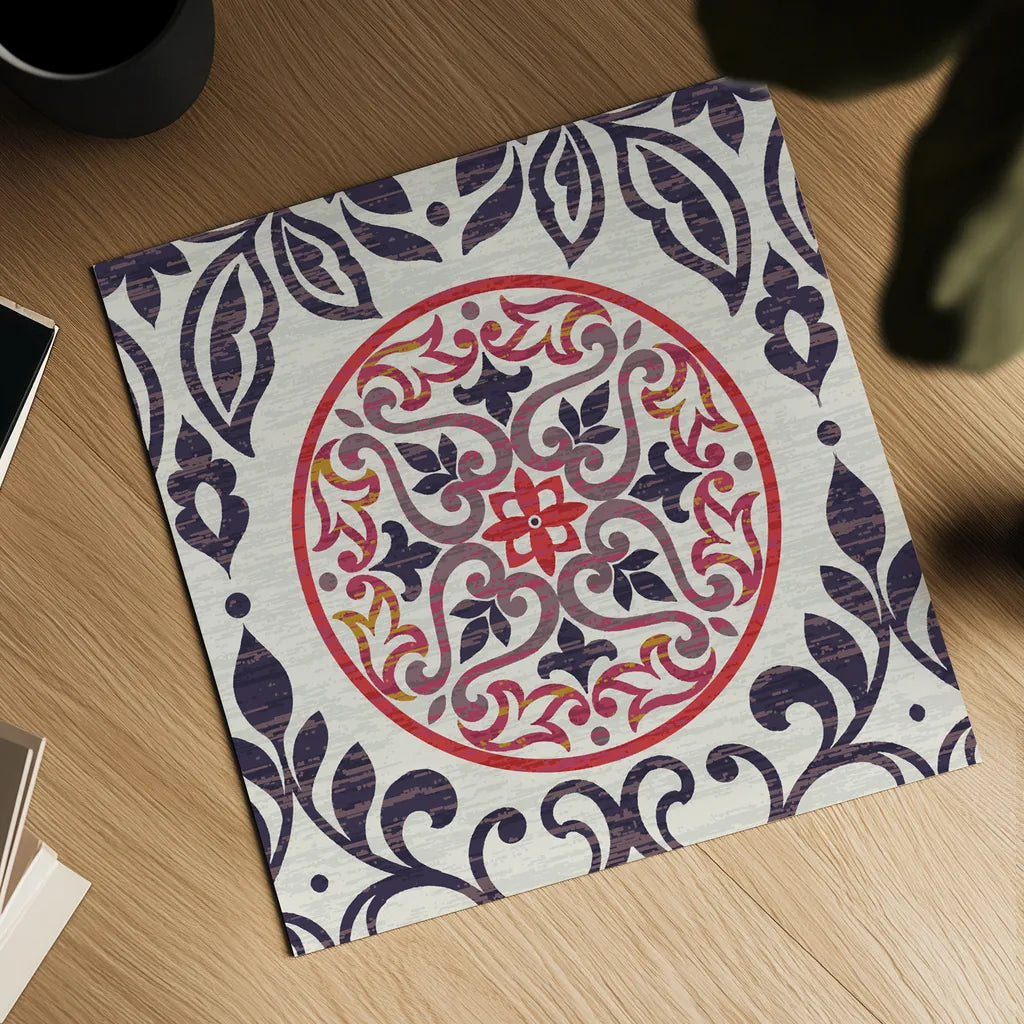 Arista Square I by Wild Apple Portfolio. Shown as a detailed flat fine art print, highlighting archival giclee quality. Available as an archival giclee rolled canvas, fine art paper, or poster print. SKU 30494a.