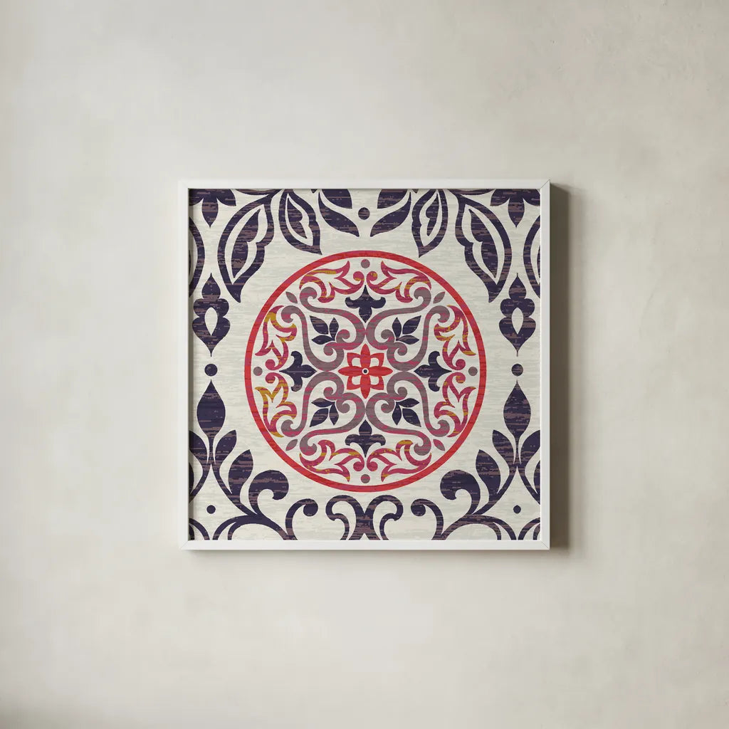 Arista Square I by Wild Apple Portfolio. Shown in a crisp white glass frame for a clean and minimalist style. Available as an archival giclee rolled canvas, fine art paper, or poster print. SKU 30494a.