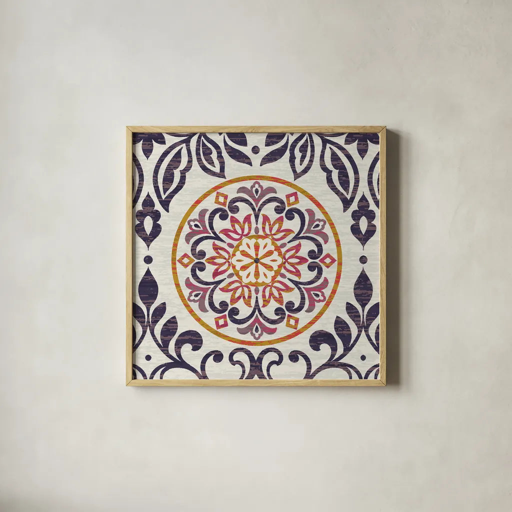 Arista Square II by Wild Apple Portfolio. Shown in a natural wood glass frame for a timeless modern aesthetic. Available as an archival giclee rolled canvas, fine art paper, or poster print. SKU 30495a.