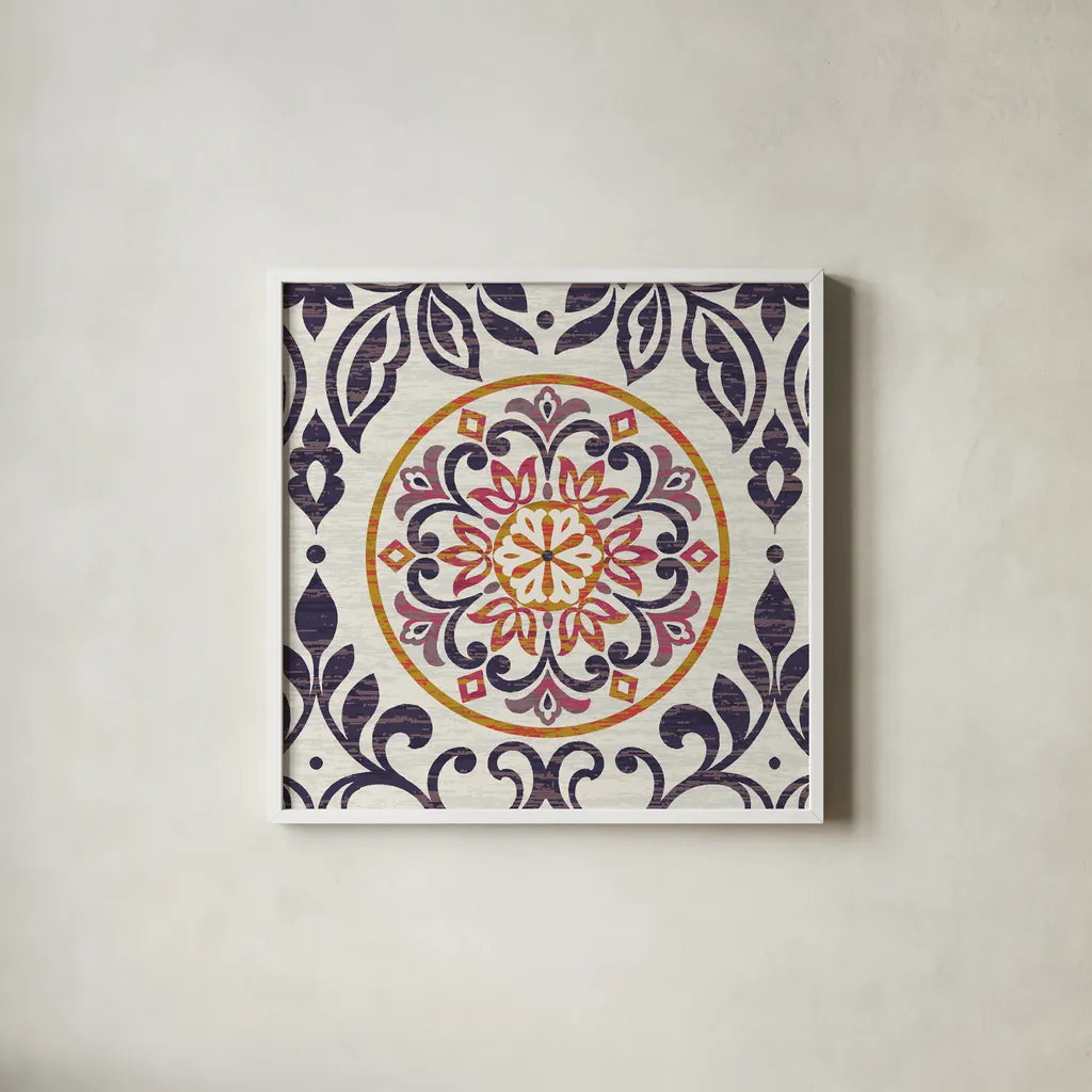 Arista Square II by Wild Apple Portfolio. Shown in a crisp white glass frame for a clean and minimalist style. Available as an archival giclee rolled canvas, fine art paper, or poster print. SKU 30495a.