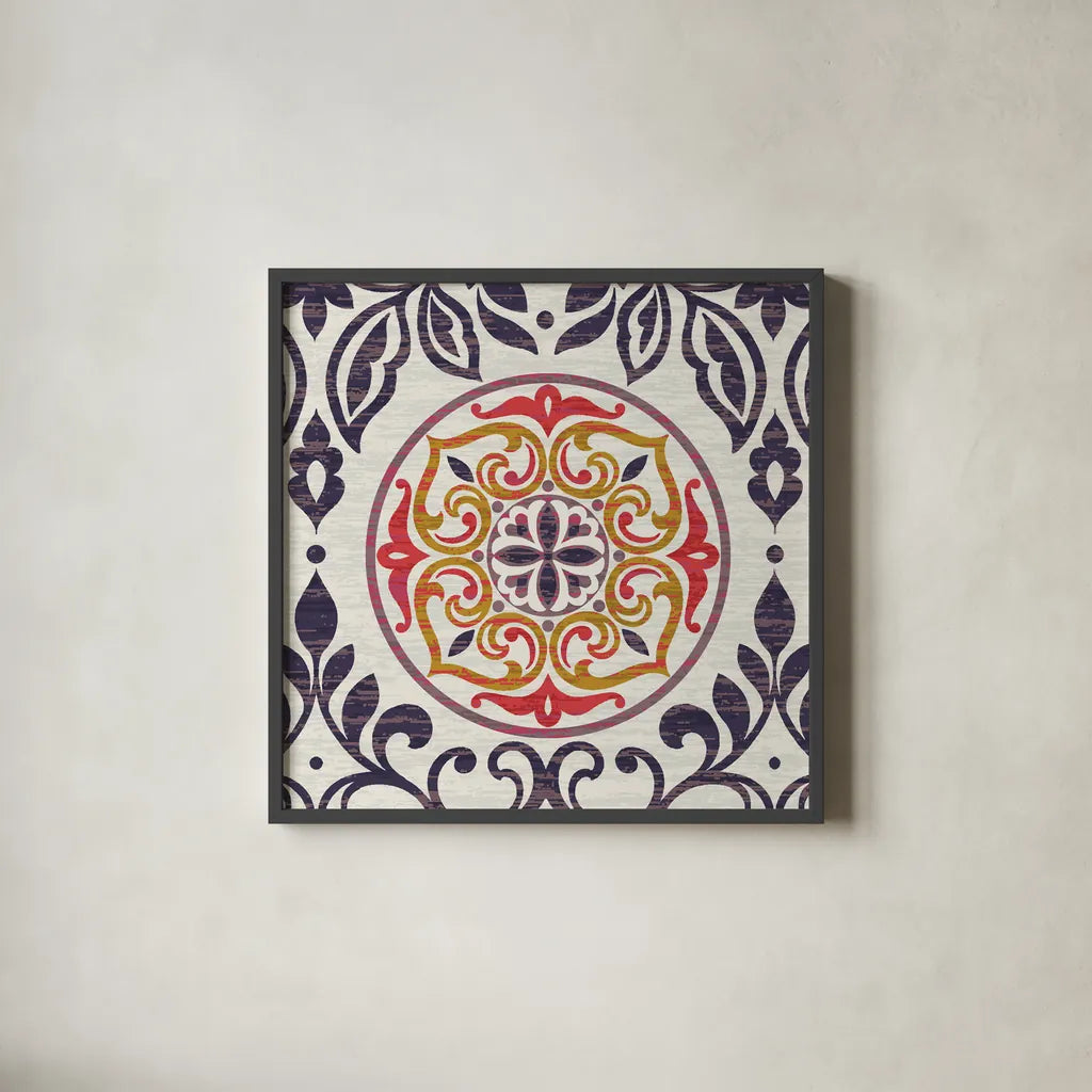 Arista Square III by Wild Apple Portfolio. Shown in a sleek black glass frame for a contemporary gallery look. Available as an archival giclee rolled canvas, fine art paper, or poster print. SKU 30496a.