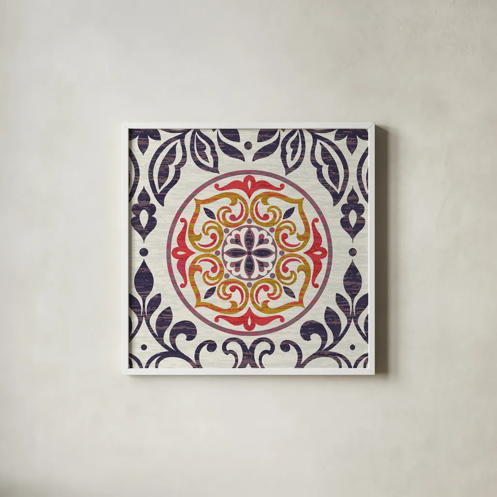 Arista Square III by Wild Apple Portfolio. Shown in a crisp white glass frame for a clean and minimalist style. Available as an archival giclee rolled canvas, fine art paper, or poster print. SKU 30496a.