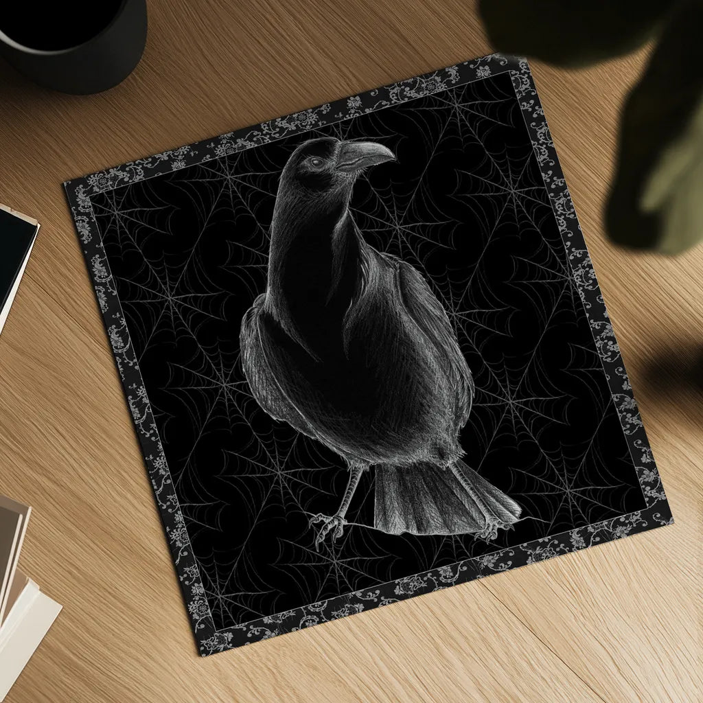 Arsenic and Old Lace BW No Words I by Wild Apple Portfolio. Shown as a detailed flat fine art print, highlighting archival giclee quality. Available as an archival giclee rolled canvas, fine art paper, or poster print. SKU 93897a.