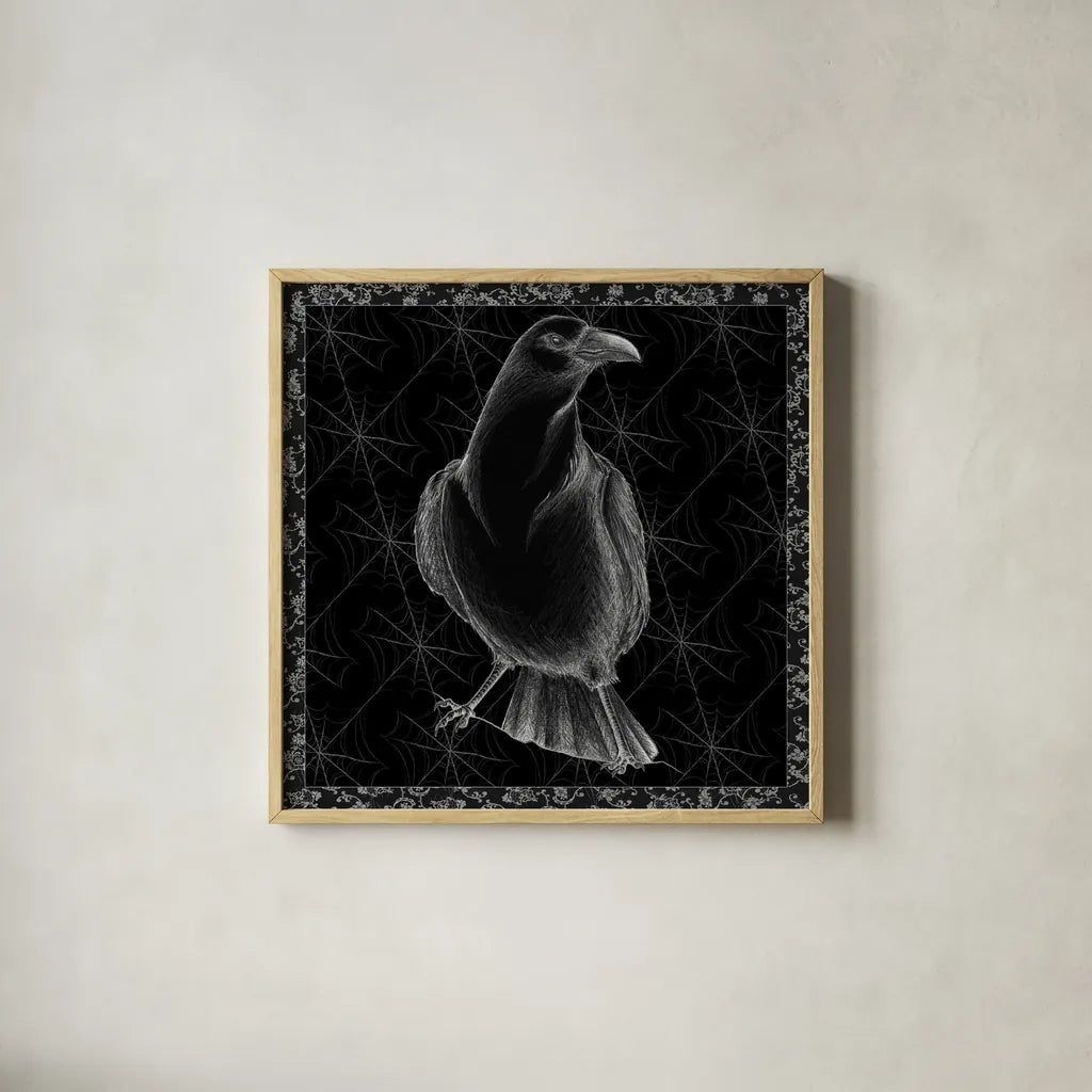 Arsenic and Old Lace BW No Words I by Wild Apple Portfolio. Shown in a natural wood glass frame for a timeless modern aesthetic. Available as an archival giclee rolled canvas, fine art paper, or poster print. SKU 93897a.