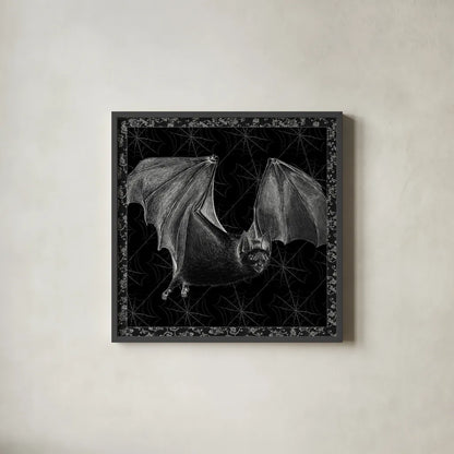 Arsenic and Old Lace BW No Words II by Wild Apple Portfolio. Shown in a sleek black glass frame for a contemporary gallery look. Available as an archival giclee rolled canvas, fine art paper, or poster print. SKU 93898a.