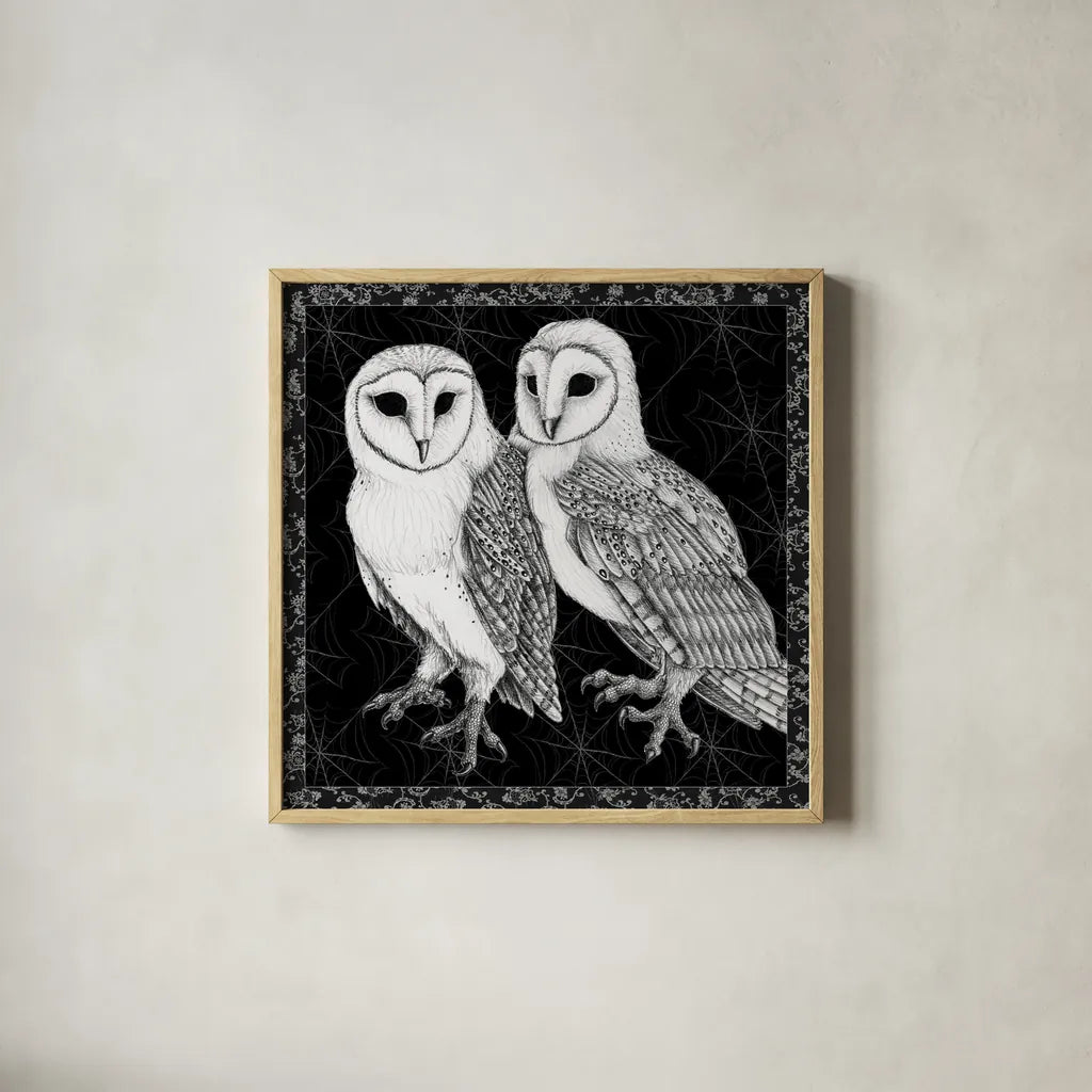 Arsenic and Old Lace BW No Words IV by Wild Apple Portfolio. Shown in a natural wood glass frame for a timeless modern aesthetic. Available as an archival giclee rolled canvas, fine art paper, or poster print. SKU 93900a.