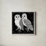 Arsenic and Old Lace BW No Words IV by Wild Apple Portfolio. Shown in a crisp white glass frame for a clean and minimalist style. Available as an archival giclee rolled canvas, fine art paper, or poster print. SKU 93900a.