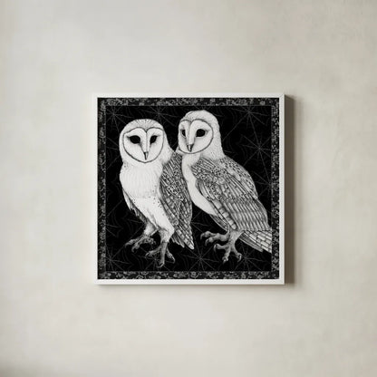 Arsenic and Old Lace BW No Words IV by Wild Apple Portfolio. Shown in a crisp white glass frame for a clean and minimalist style. Available as an archival giclee rolled canvas, fine art paper, or poster print. SKU 93900a.