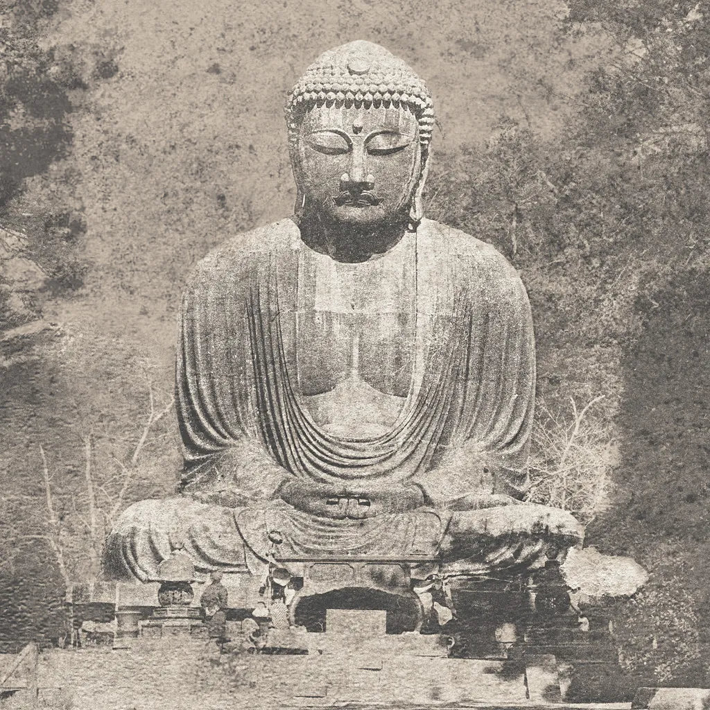 Asian Buddha Crop Neutral by Wild Apple Portfolio. SKU 30793a. Archival Giclee Fine art print for wall decor.