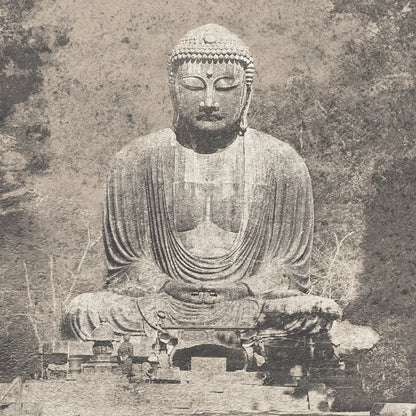 Asian Buddha Crop Neutral by Wild Apple Portfolio. SKU 30793a. Archival Giclee Fine art print for wall decor.