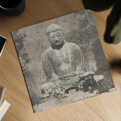 Asian Buddha Crop Neutral by Wild Apple Portfolio. Shown as a detailed flat fine art print, highlighting archival giclee quality. Available as an archival giclee rolled canvas, fine art paper, or poster print. SKU 30793a.