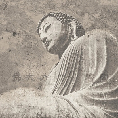 Asian Buddha II Neutral by Wild Apple Portfolio. SKU 30792a. Archival Giclee Fine art print for wall decor.