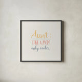 Aunt Inspiration I Color by Wild Apple Portfolio. Shown in a sleek black glass frame for a contemporary gallery look. Available as an archival giclee rolled canvas, fine art paper, or poster print. SKU 54606a.