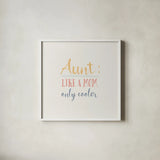 Aunt Inspiration I Color by Wild Apple Portfolio. Shown in a crisp white glass frame for a clean and minimalist style. Available as an archival giclee rolled canvas, fine art paper, or poster print. SKU 54606a.