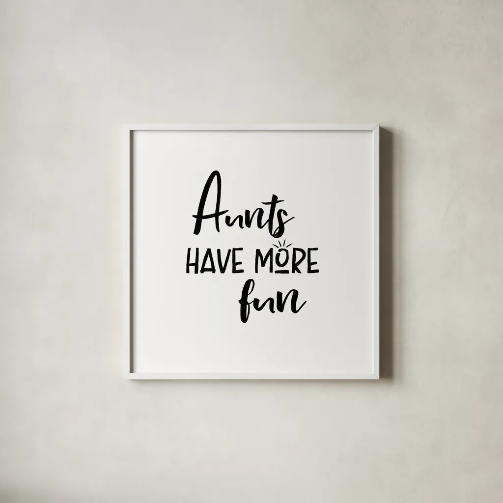 Aunt Inspiration II by Wild Apple Portfolio. Shown in a crisp white glass frame for a clean and minimalist style. Available as an archival giclee rolled canvas, fine art paper, or poster print. SKU 54319a.