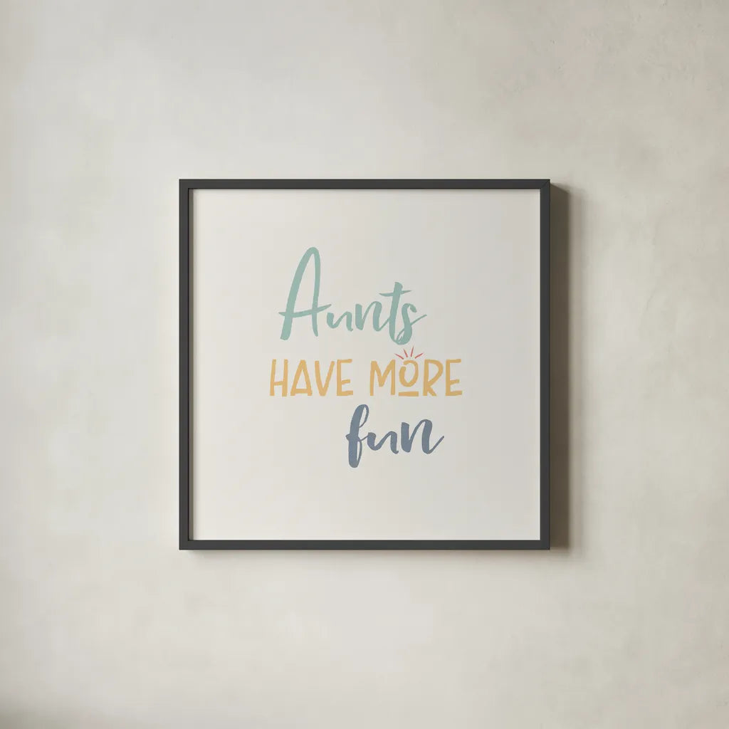 Aunt Inspiration II Color by Wild Apple Portfolio. Shown in a sleek black glass frame for a contemporary gallery look. Available as an archival giclee rolled canvas, fine art paper, or poster print. SKU 54607a.