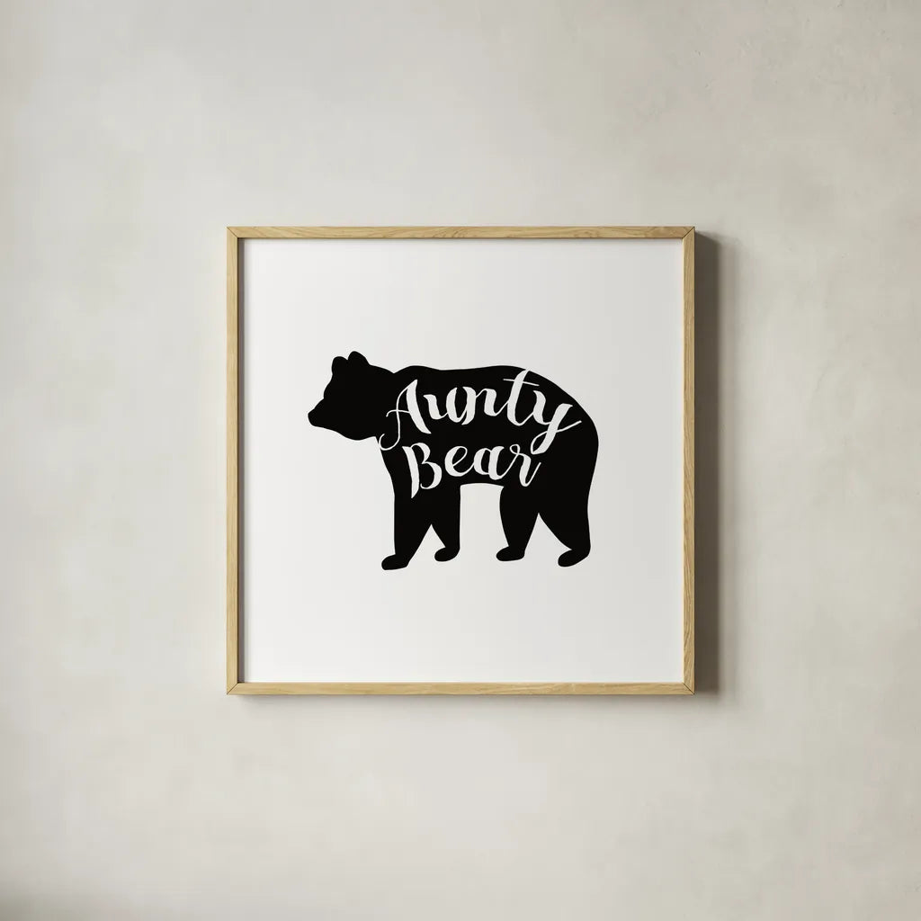 Aunt Inspiration III by Wild Apple Portfolio. Shown in a natural wood glass frame for a timeless modern aesthetic. Available as an archival giclee rolled canvas, fine art paper, or poster print. SKU 54753a.