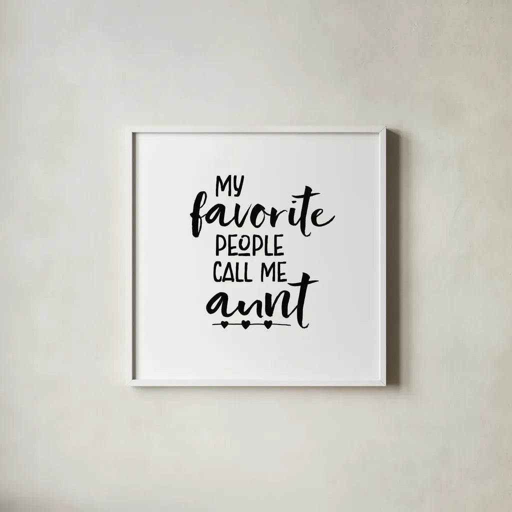 Aunt Inspiration IV by Wild Apple Portfolio. Shown in a crisp white glass frame for a clean and minimalist style. Available as an archival giclee rolled canvas, fine art paper, or poster print. SKU 54754a.