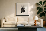 Bake II by Wild Apple Portfolio. Displayed in a glass frame with matte in a clean modern living room. Available as an archival giclee rolled canvas, fine art paper, or poster print. SKU 75969a.