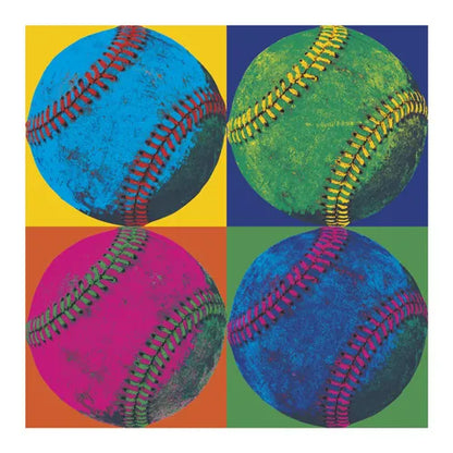 Ball Four Baseball by Wild Apple Portfolio. SKU 9870a. Archival Giclee Fine art print for wall decor.