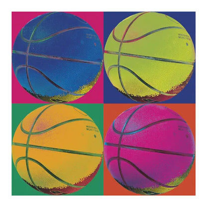 Ball Four Basketball by Wild Apple Portfolio. SKU 9873a. Archival Giclee Fine art print for wall decor.